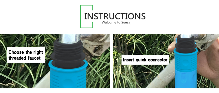 موصلات خرطوم بلاستيكية للحديقة