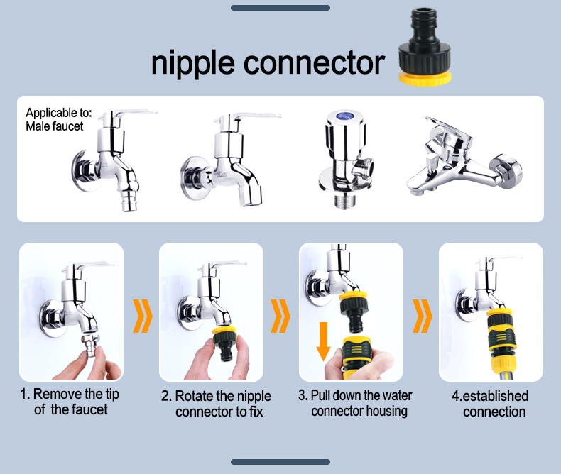 تركيب بكرة وعربة خرطوم دوارة متينة للحديقة